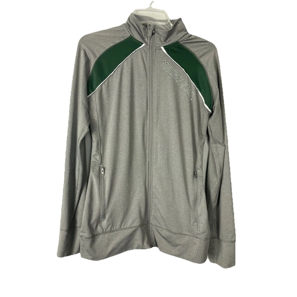 MSU Michigan State University Sport Mens Lightweight Breathable Zip-Up Jacket M